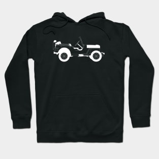 Willys White Outline Hoodie